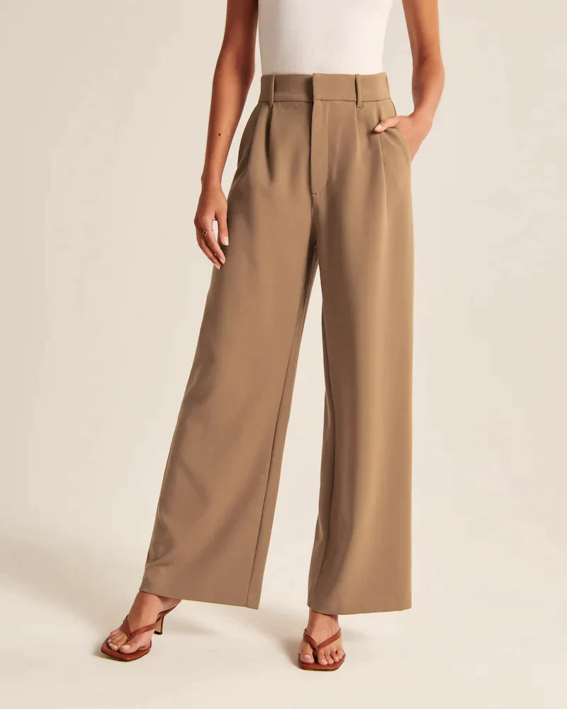 Olivia Blaire Wide-Leg Tailored Pants