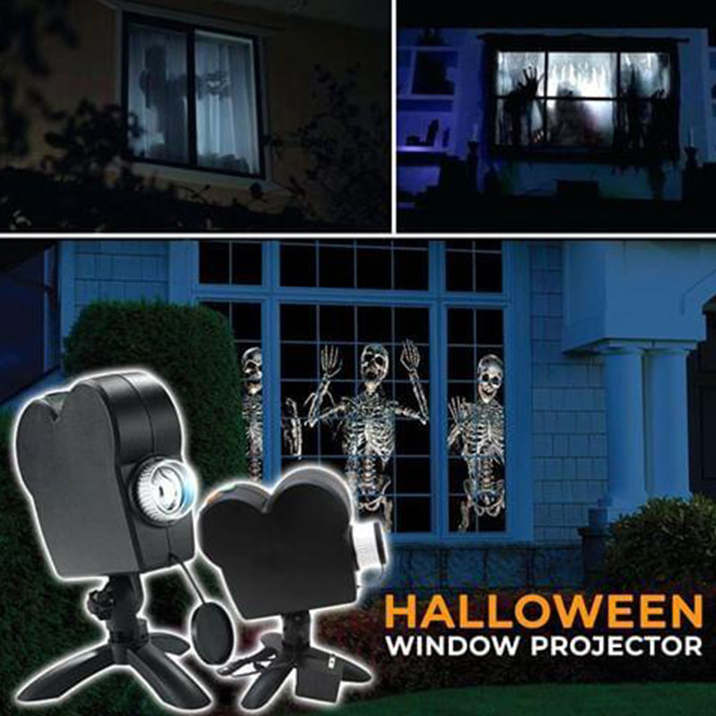 Window Holographic Halloween Projector Movies Party Lights USB Rechargeable