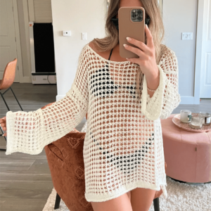 WOMEN'S CROCHET HOLLOW OUT COVER UP