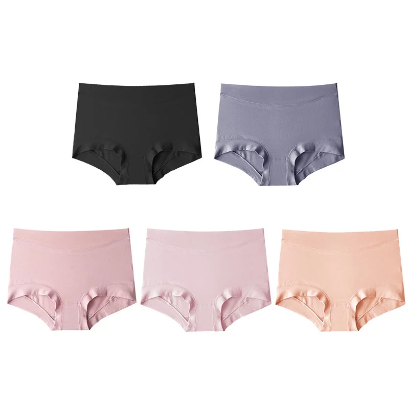 Women's Large Size High Waist Cotton Graphene Crotch Antibacterial Panties