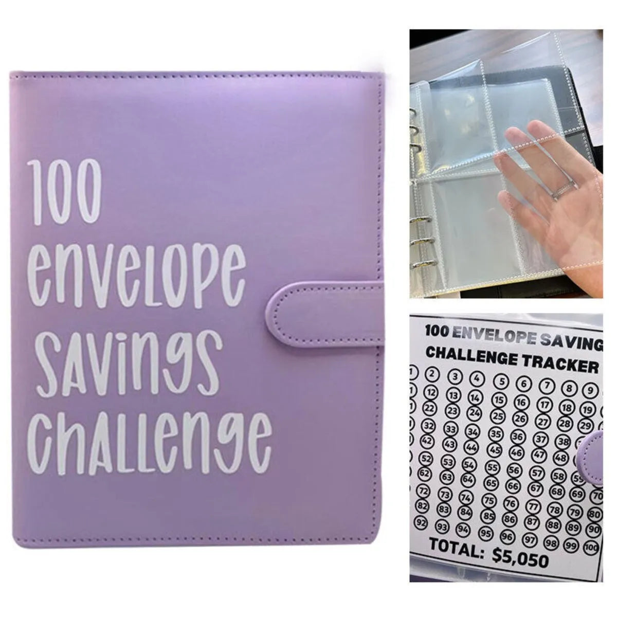 100 Envelope Savings Challenge Binder