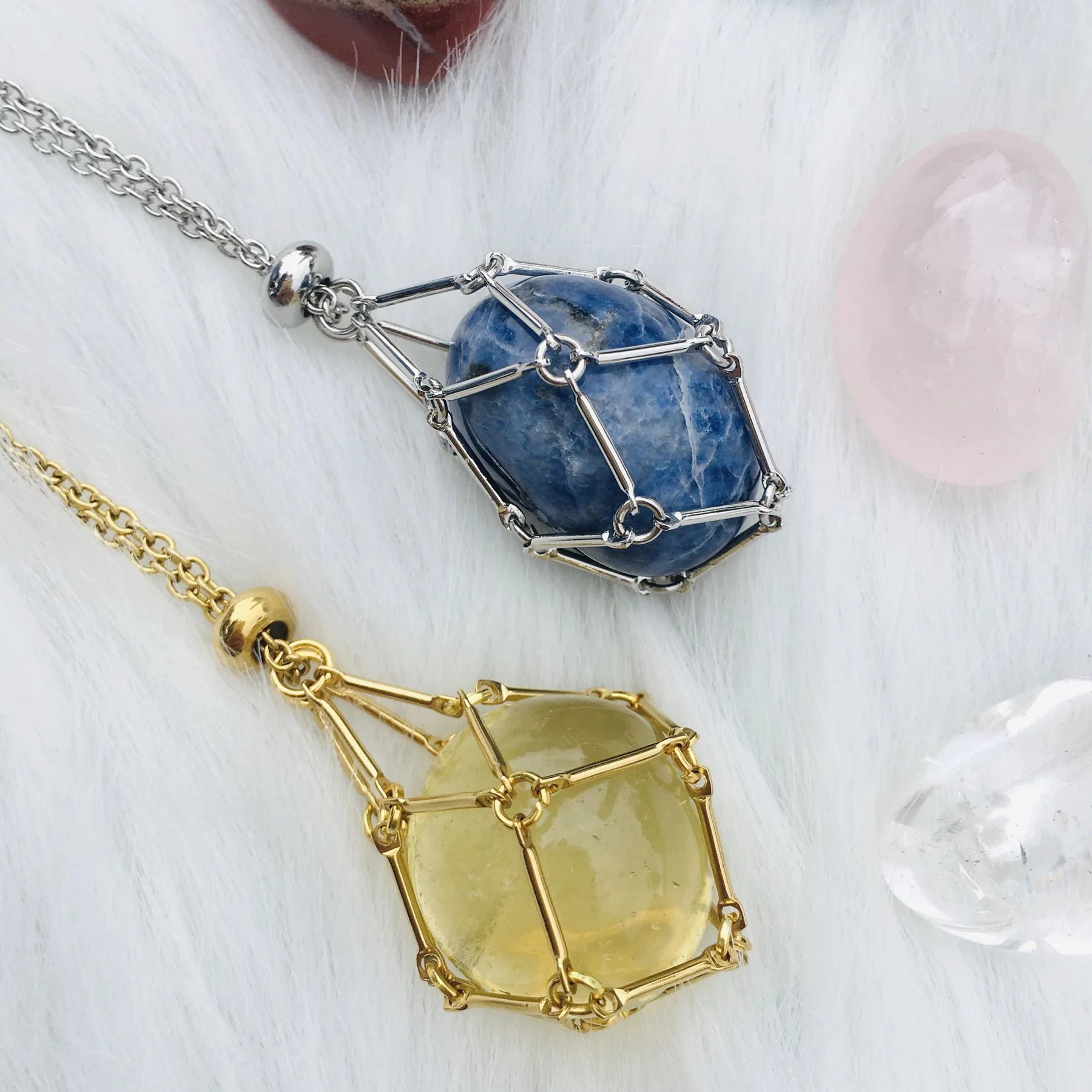 2023 Crystal Stone Holder Necklace