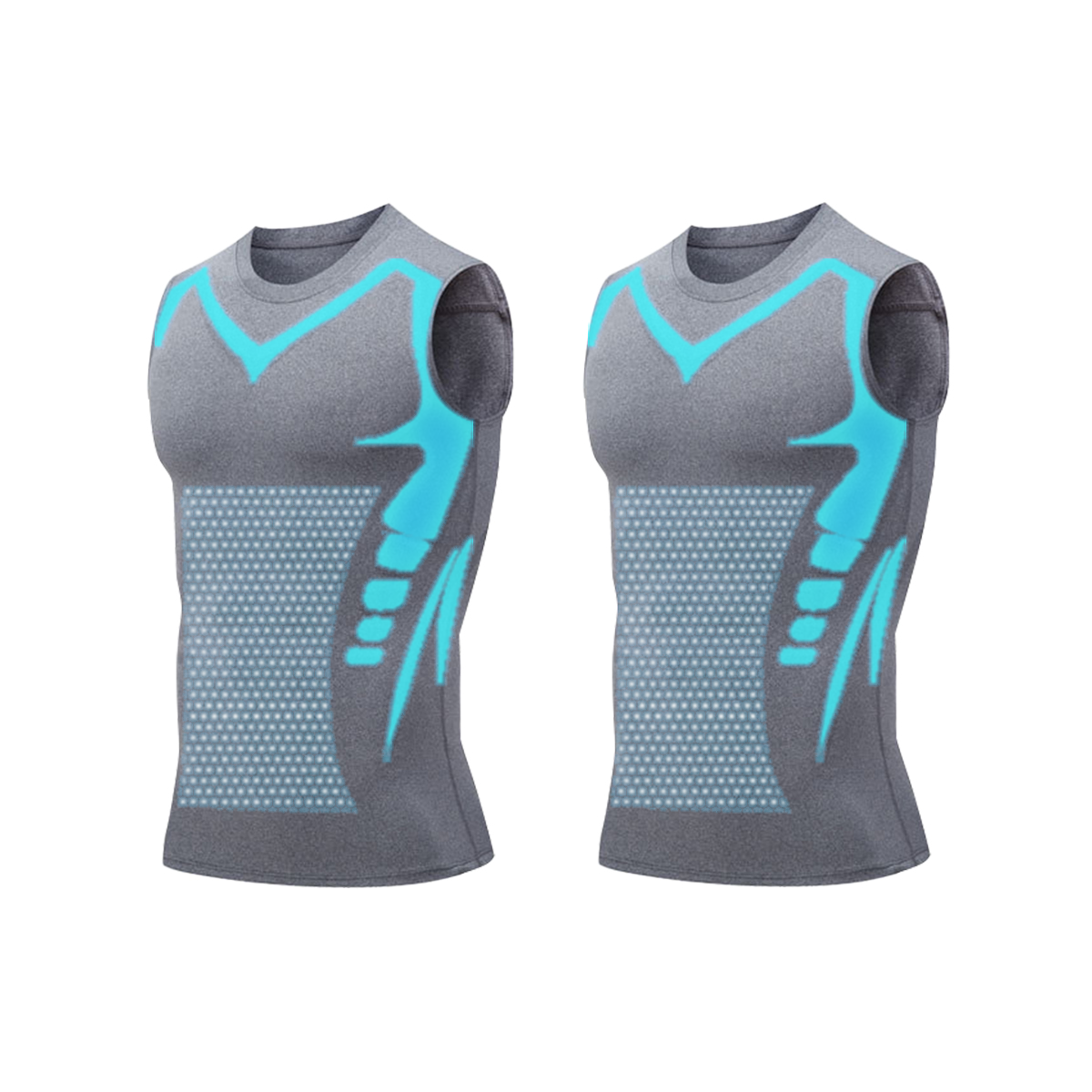 2023 New Version EXPECTSKY - Ionic Shaping Vest,Comfortable and breathable ice-silk fabric,For men to build a perfect body