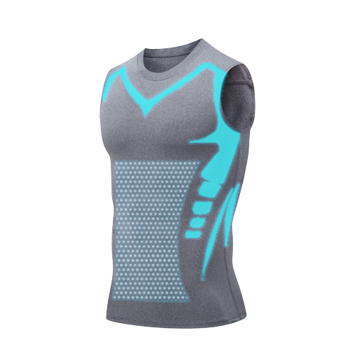 2023 New Version EXPECTSKY - Ionic Shaping Vest,Comfortable and breathable ice-silk fabric,For men to build a perfect body