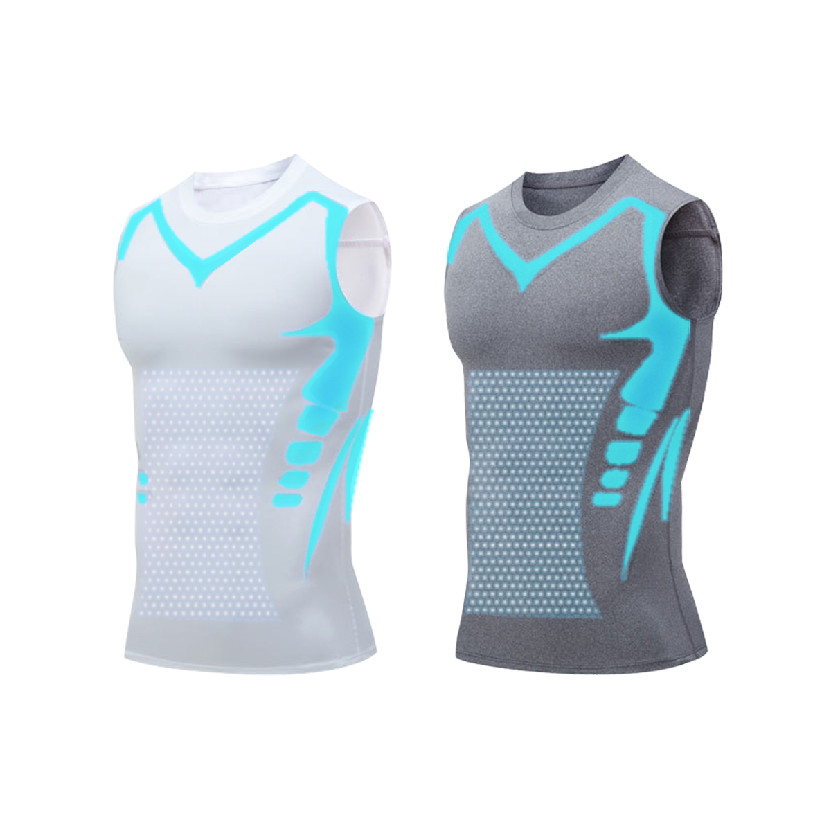 2023 New Version EXPECTSKY - Ionic Shaping Vest,Comfortable and breathable ice-silk fabric,For men to build a perfect body