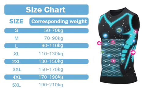 2023 New Version EXPECTSKY - Ionic Shaping Vest,Comfortable and breathable ice-silk fabric,For men to build a perfect body