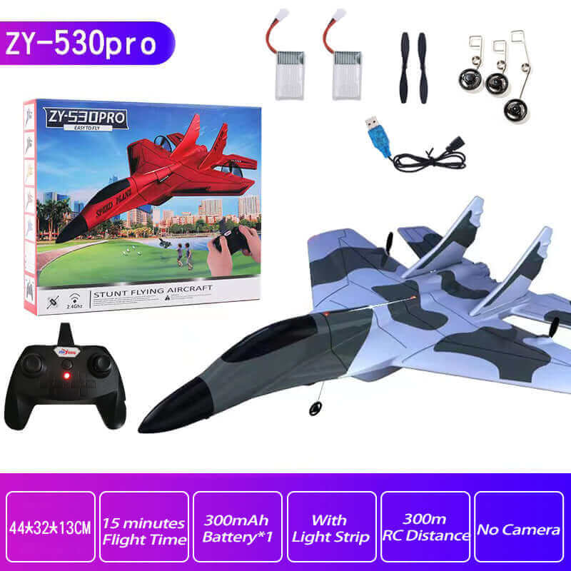 2.4g Glider RC Drone 530 Fixed Wing Airplane Hand Throwing Foam Electric Remote Control Outdoor RC Plane Toys For Boys Kids