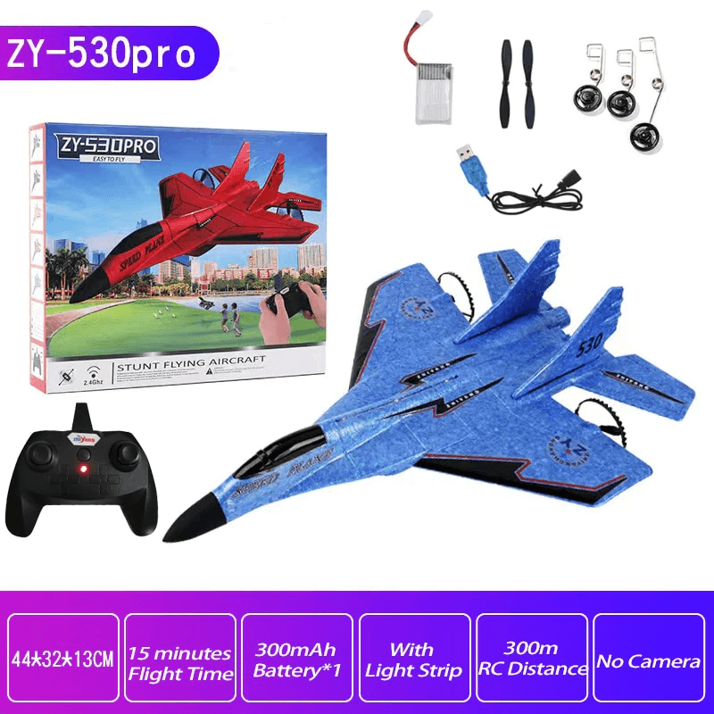 2.4g Glider RC Drone 530 Fixed Wing Airplane Hand Throwing Foam Electric Remote Control Outdoor RC Plane Toys For Boys Kids