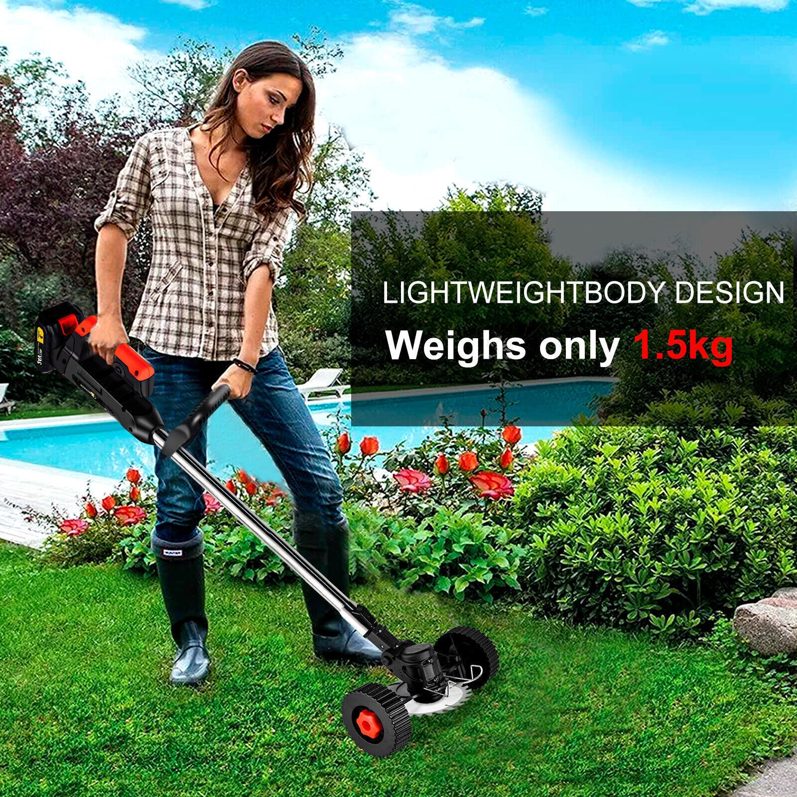 3-in-1 Cordless Lawn Trimmer