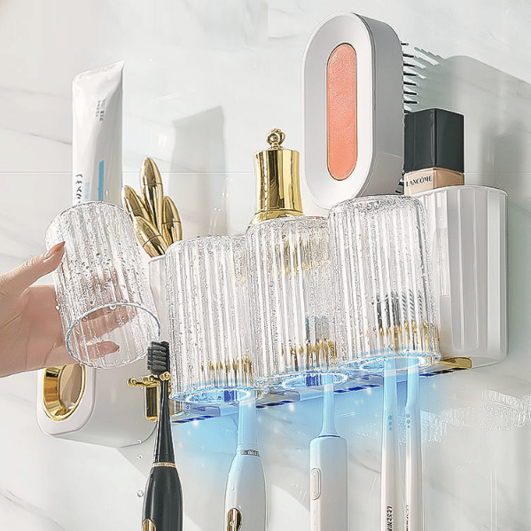 50% OFF - Wall-Mounted Toothbrush Holder