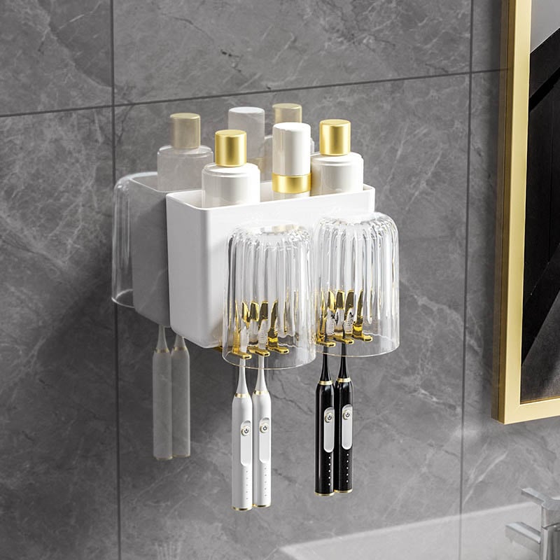 50% OFF - Wall-Mounted Toothbrush Holder