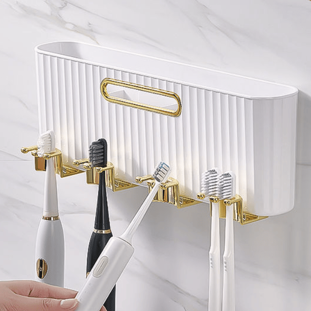 50% OFF - Wall-Mounted Toothbrush Holder