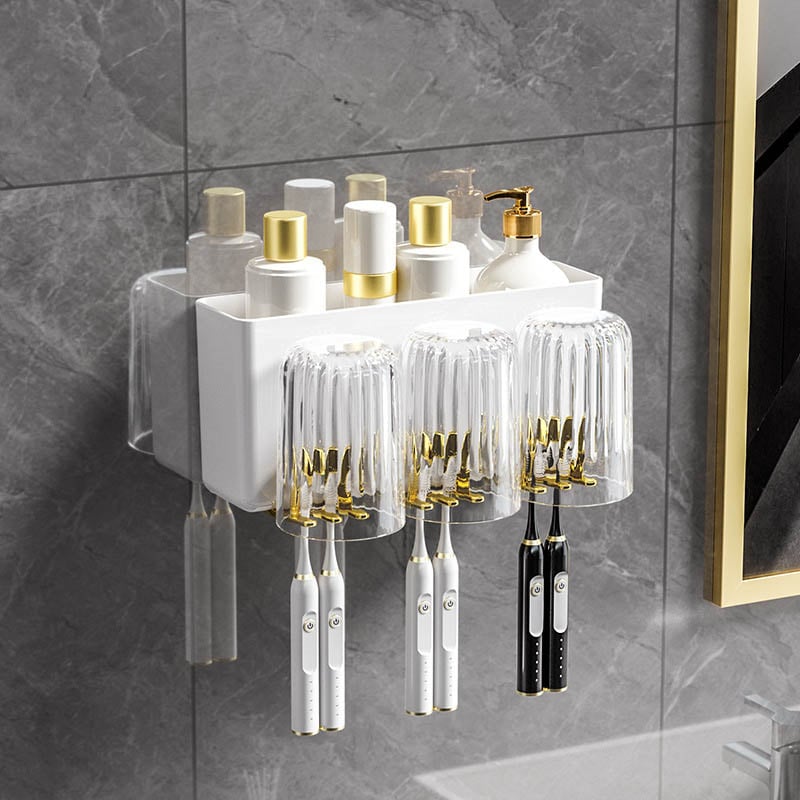 50% OFF - Wall-Mounted Toothbrush Holder