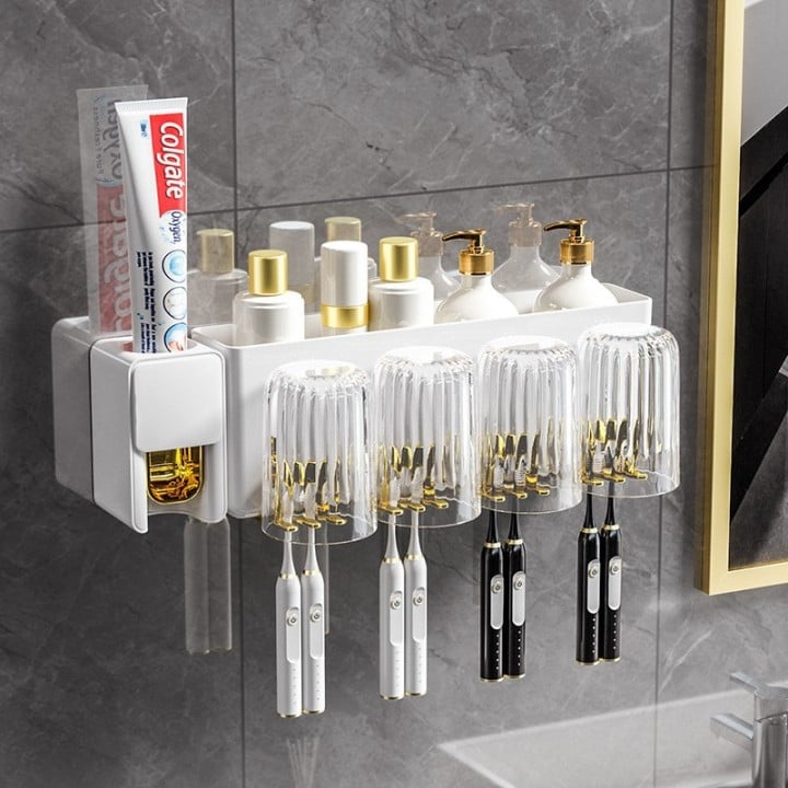 50% OFF - Wall-Mounted Toothbrush Holder