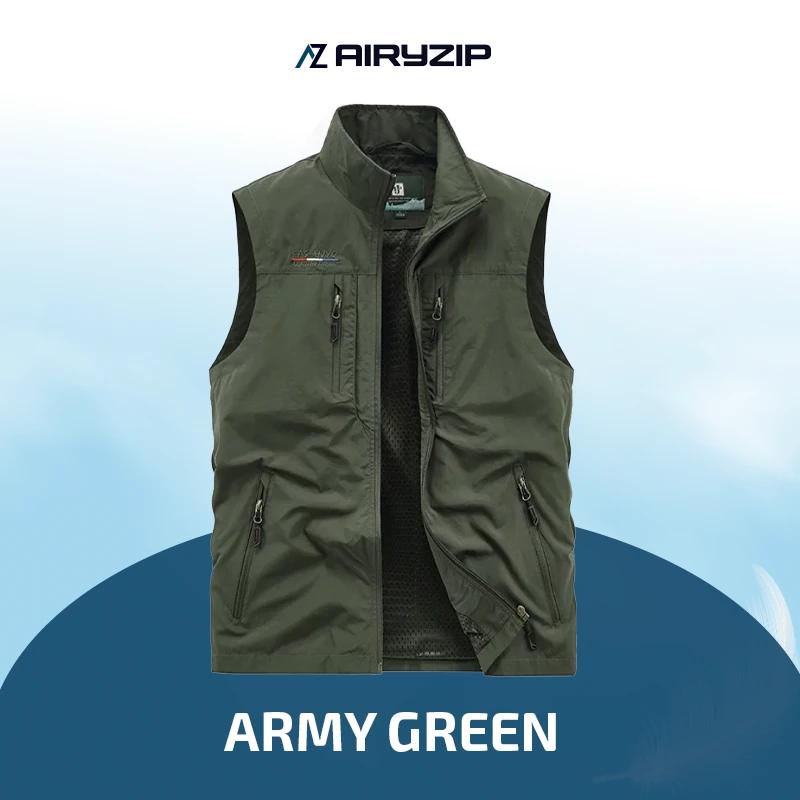 AiryZip - Comfortable Multi-pocket Quick-drying Sleeveless Vest