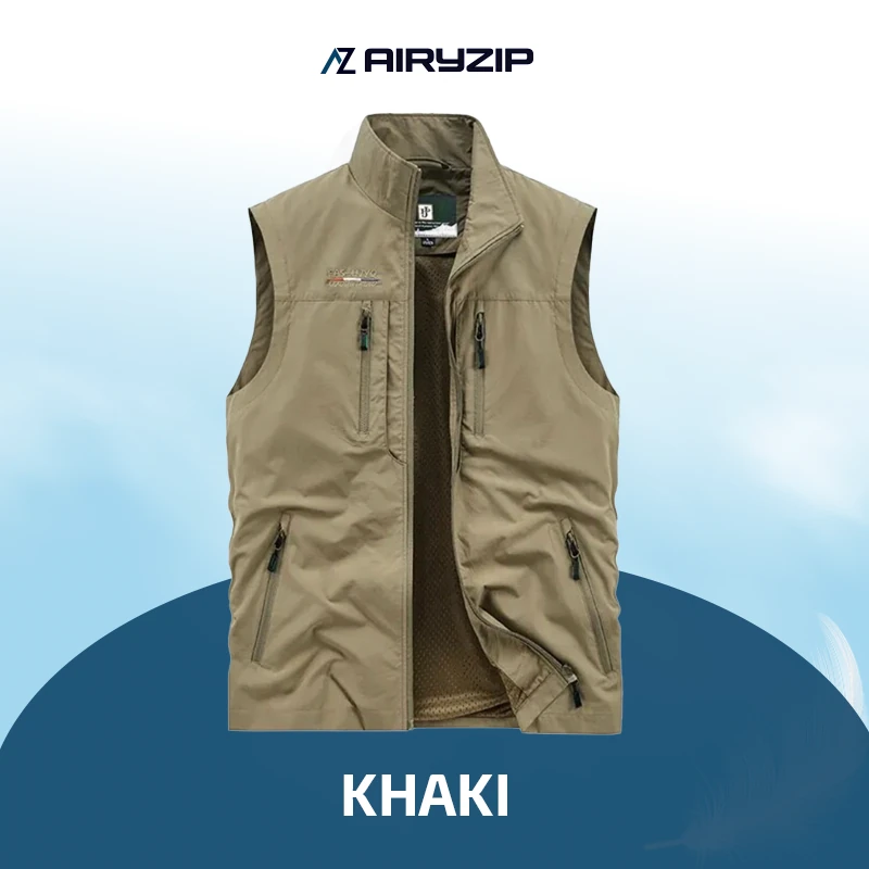 AiryZip - Comfortable Multi-pocket Quick-drying Sleeveless Vest