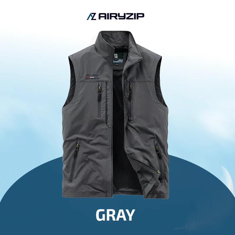 AiryZip - Comfortable Multi-pocket Quick-drying Sleeveless Vest