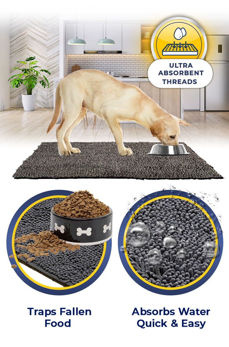 Announcing Muddy Mat - Luxurious Floor Mat, Perfect for Bathroom, Kitchen, Indoors and Out, Machine Washable/Dryer Safe