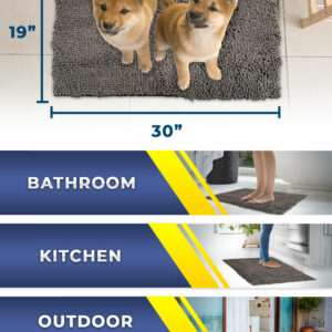 Announcing Muddy Mat – Luxurious Floor Mat, Perfect for Bathroom, Kitchen, Indoors and Out, Machine Washable/Dryer Safe