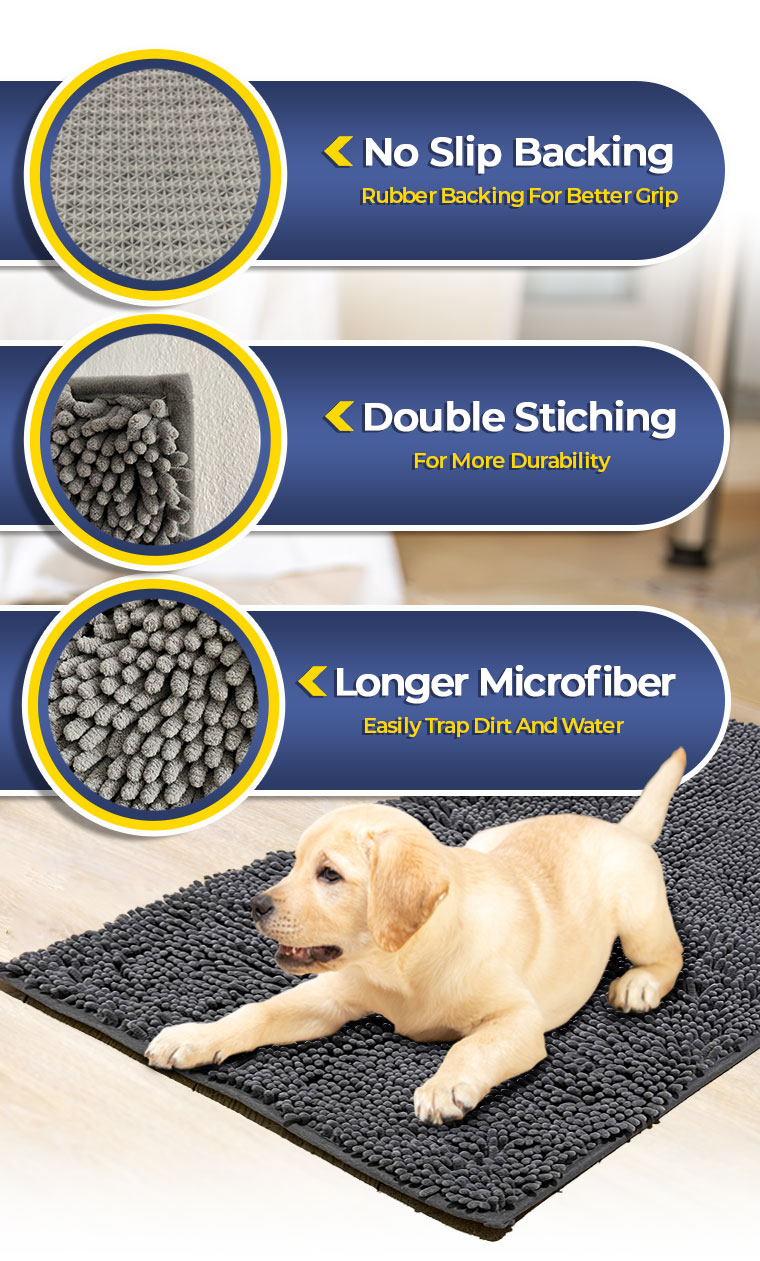 Announcing Muddy Mat - Luxurious Floor Mat, Perfect for Bathroom, Kitchen, Indoors and Out, Machine Washable/Dryer Safe