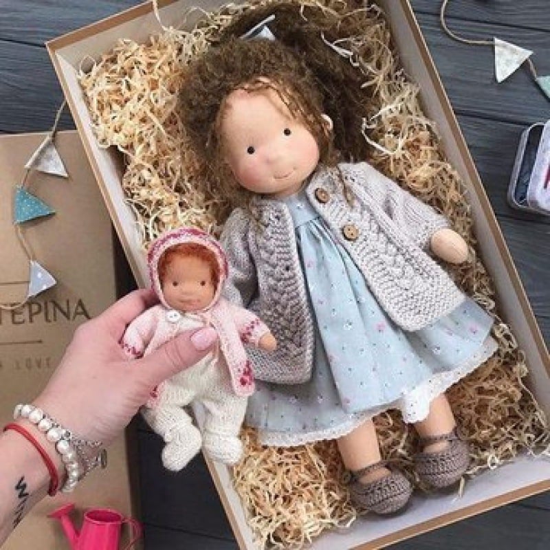 Best Gift For Kids - Handmade Cotton Waldorf doll