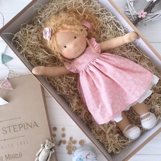 Best Gift For Kids - Handmade Cotton Waldorf doll