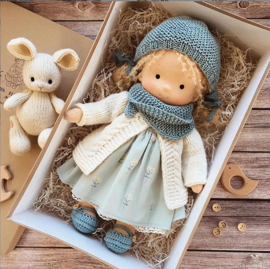 Best Gift For Kids - Handmade Cotton Waldorf doll