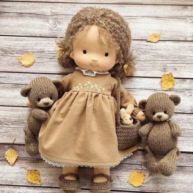 Best Gift For Kids - Handmade Cotton Waldorf doll