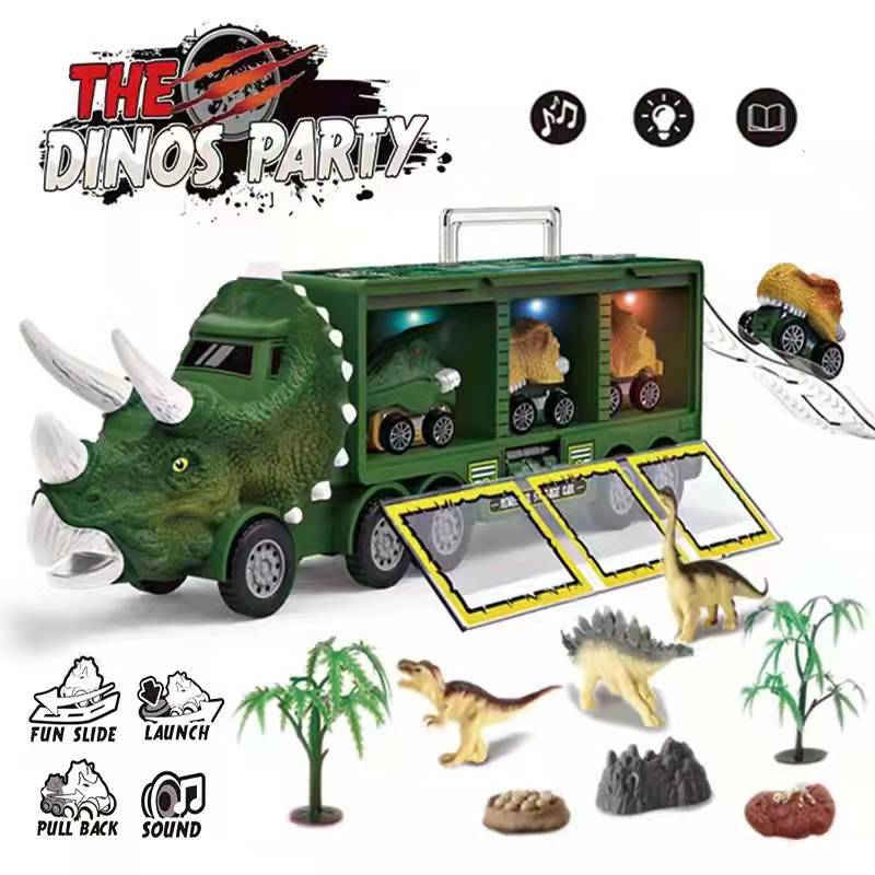 Big pre-Christmas sale! Dinosaur Musical Transporter (Buy 1 and get a 12-piece dinosaur kit)