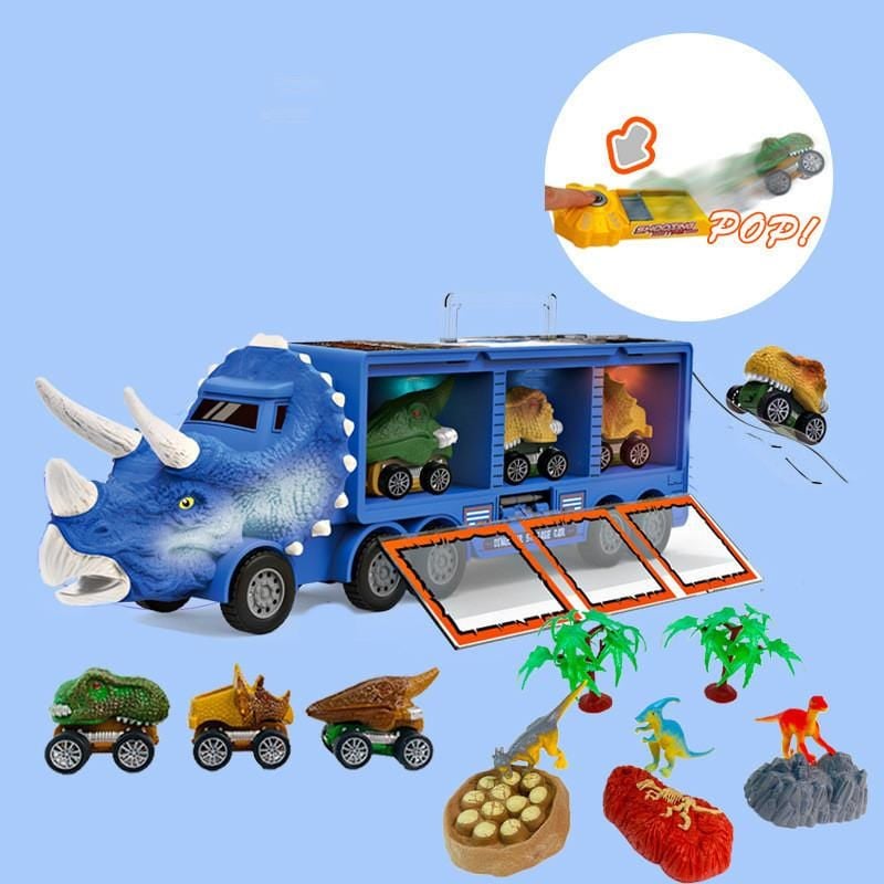 Big pre-Christmas sale! Dinosaur Musical Transporter (Buy 1 and get a 12-piece dinosaur kit)