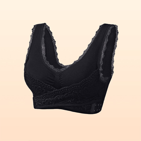 Buckle Bra - Comfy Corset Bra Front Cross Side Buckle Lace Bras