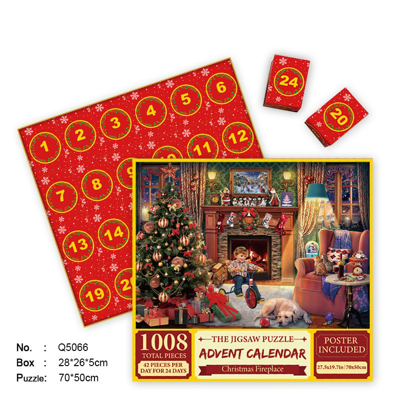 Christmas Advent Calendar Jigsaw Puzzle 1000pcs