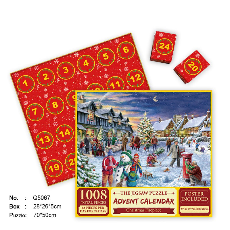 Christmas Advent Calendar Jigsaw Puzzle 1000pcs