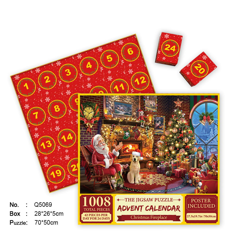 Christmas Advent Calendar Jigsaw Puzzle 1000pcs