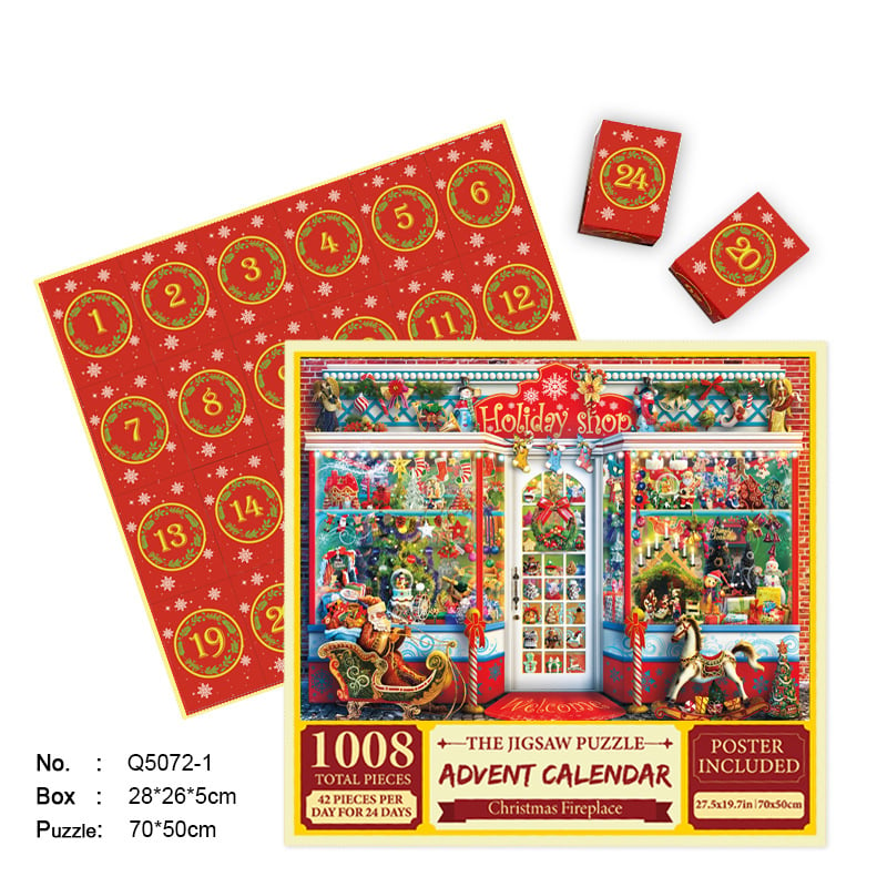 Christmas Advent Calendar Jigsaw Puzzle 1000pcs