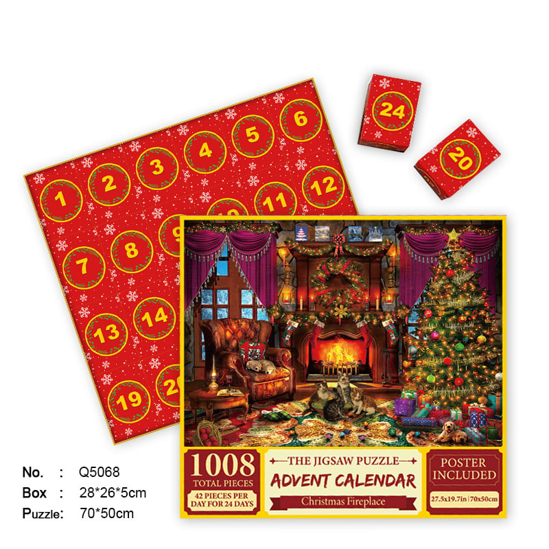 Christmas Advent Calendar Jigsaw Puzzle 1000pcs