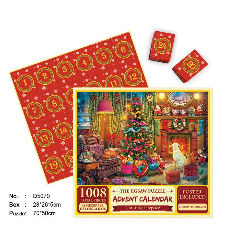 Christmas Advent Calendar Jigsaw Puzzle 1000pcs