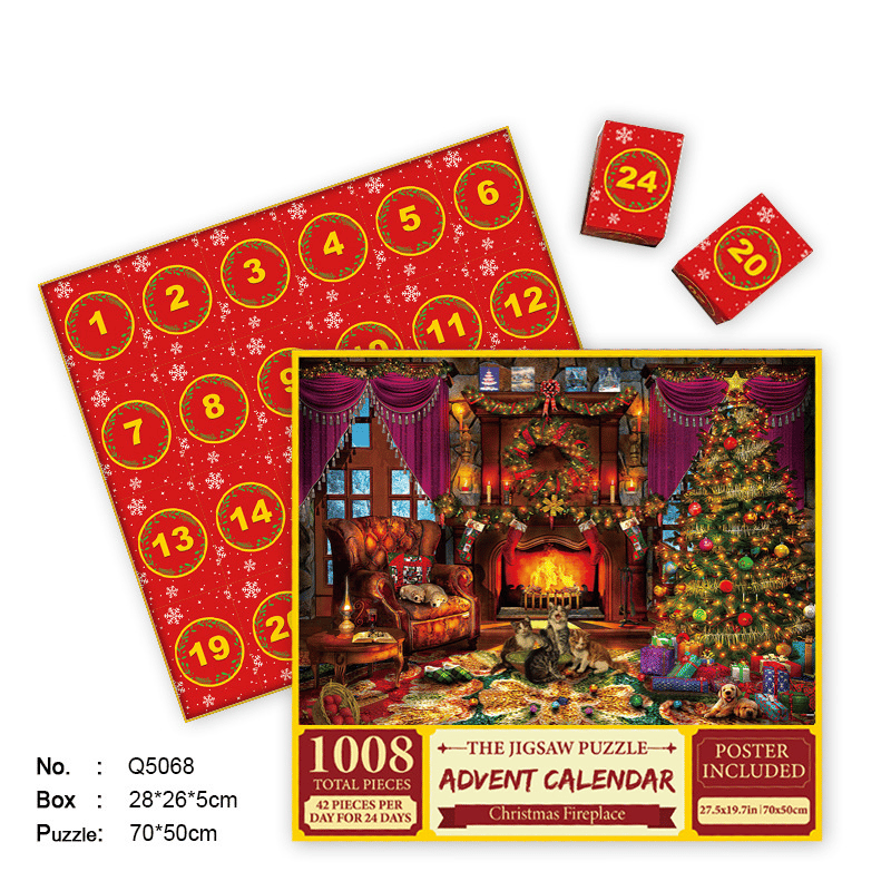 Poshprinteds Christmas Advent Calendar Jigsaw Puzzle