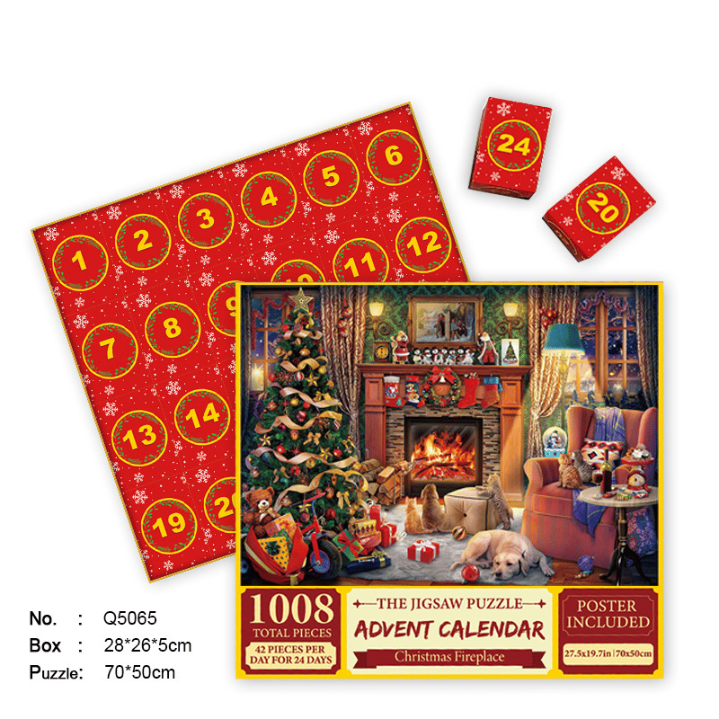 Poshprinteds Christmas Advent Calendar Jigsaw Puzzle