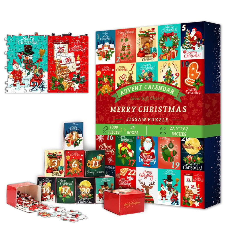 Poshprinteds Christmas Advent Calendar Jigsaw Puzzle