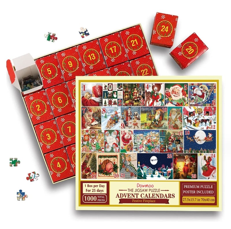 Poshprinteds Christmas Advent Calendar Jigsaw Puzzle