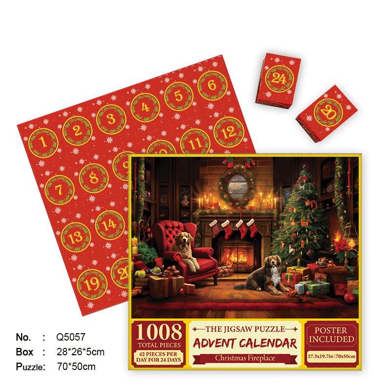 Poshprinteds Christmas Advent Calendar Jigsaw Puzzle