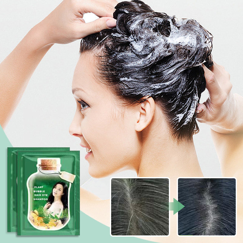 Christmas Gift - 10PCS Plant Bubble Hair Dye Shampoo (50% OFF)