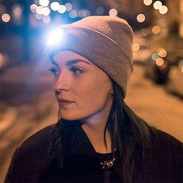 CHRISTMAS GIFT-LED BEANIE LIGHT (USB RECHARGEABLE CAPS)