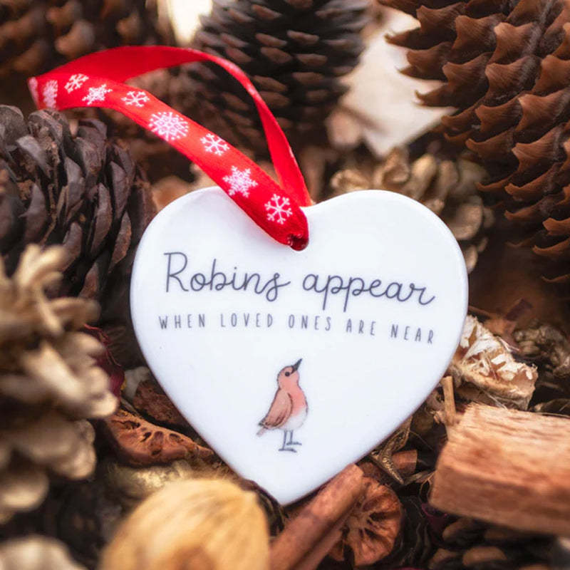 CHRISTMAS HEART HANGING ORNAMENT