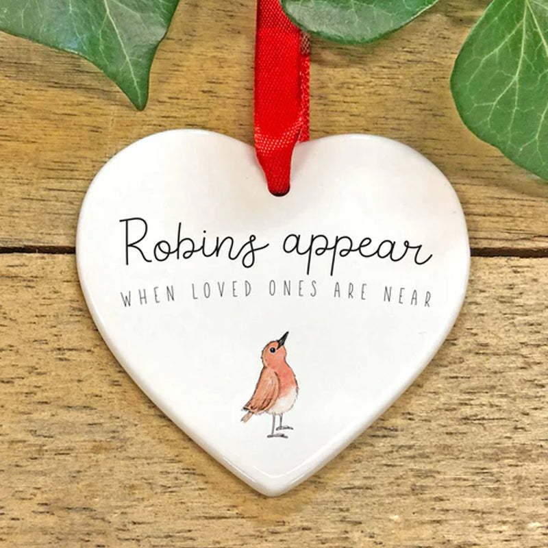 CHRISTMAS HEART HANGING ORNAMENT