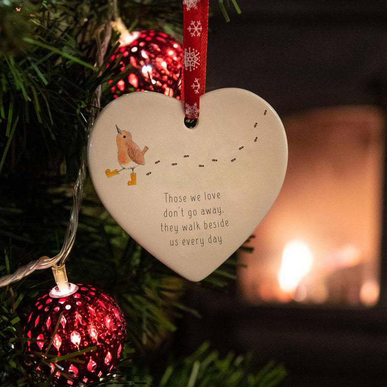 CHRISTMAS HEART HANGING ORNAMENT