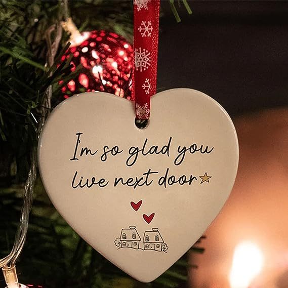 CHRISTMAS HEART HANGING ORNAMENT