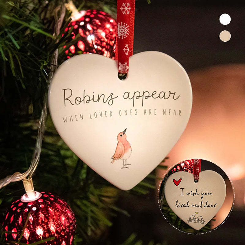 CHRISTMAS HEART HANGING ORNAMENT