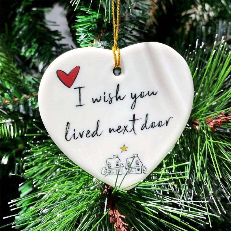 CHRISTMAS HEART HANGING ORNAMENT